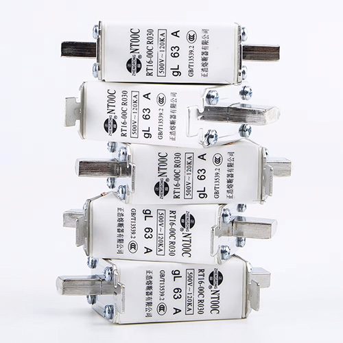 सानुकूल घाऊक लो-व्होल्टेज NT00C AC फ्यूज लिंक चाकू लिटल ब्लेड उच्च ब्रेकिंग क्षमता कॉपर 100A CE