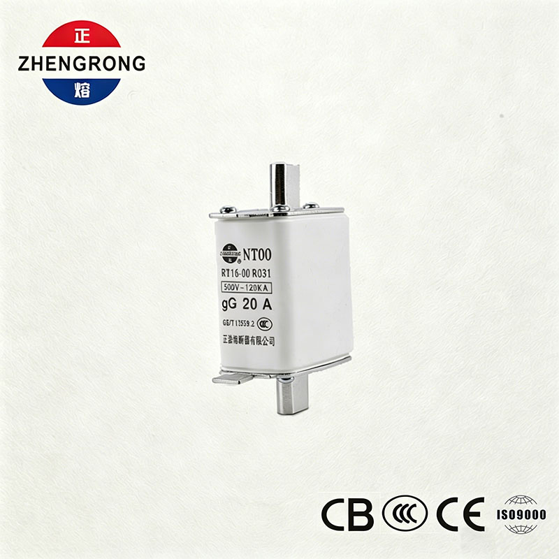 उच्च ब्रेकिंग क्षमता NT00 20A फ्यूज - 500V 120kA सिरेमिक gG फ्यूज लिंक