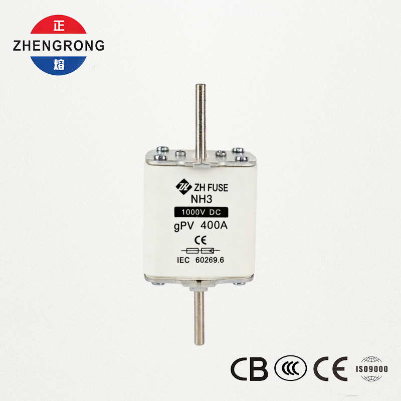 सोलर पीव्ही सिस्टमसाठी NH3 1000V DC 400A gPV फ्यूज
