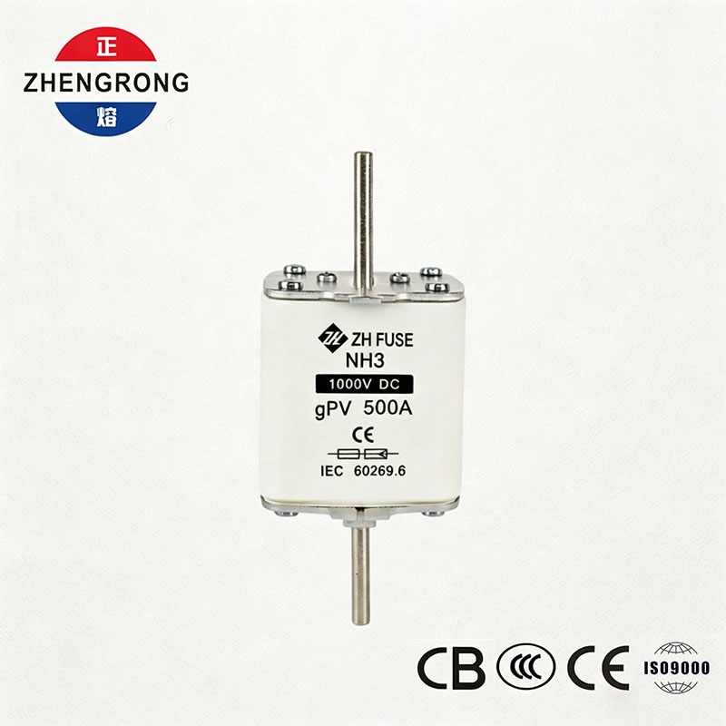 सोलर पीव्ही सिस्टीमसाठी NH3 1000V DC 500A gPV फ्यूज