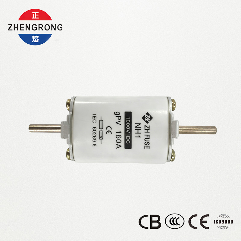 PV DC फ्यूज NH1 160A 1000V | CE आणि IEC 60269.6 सोलर ॲरेसाठी मंजूर