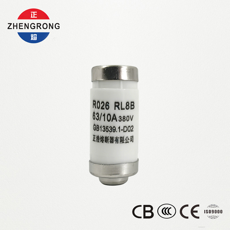 R026 RL8B 380V 63/10A स्क्रू-प्रकार सिरेमिक लो व्होल्टेज फ्यूज