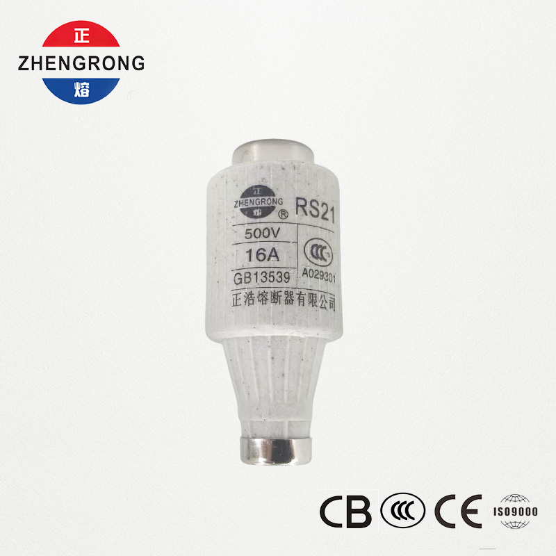 RS21 16A 500V फास्ट-ॲक्टिंग स्क्रू-टाइप फ्यूज