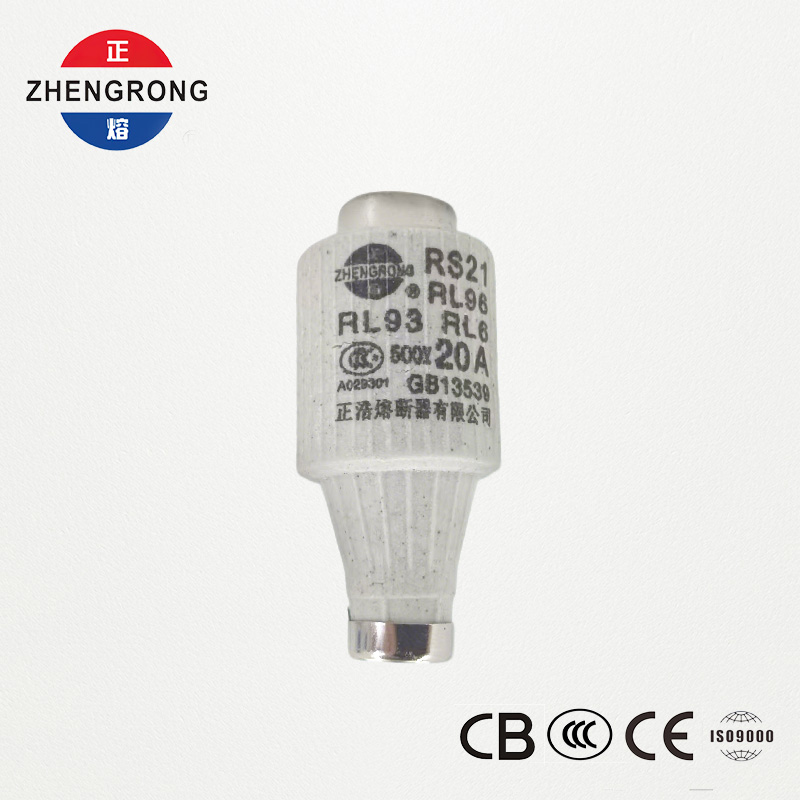 RS21 20A 500V फास्ट-ॲक्टिंग स्क्रू-टाइप फ्यूज