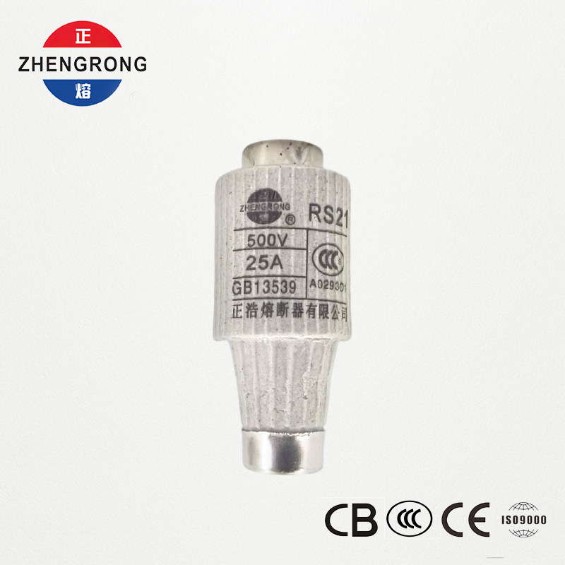RS21 25A 500V फास्ट-ॲक्टिंग स्क्रू-टाइप फ्यूज