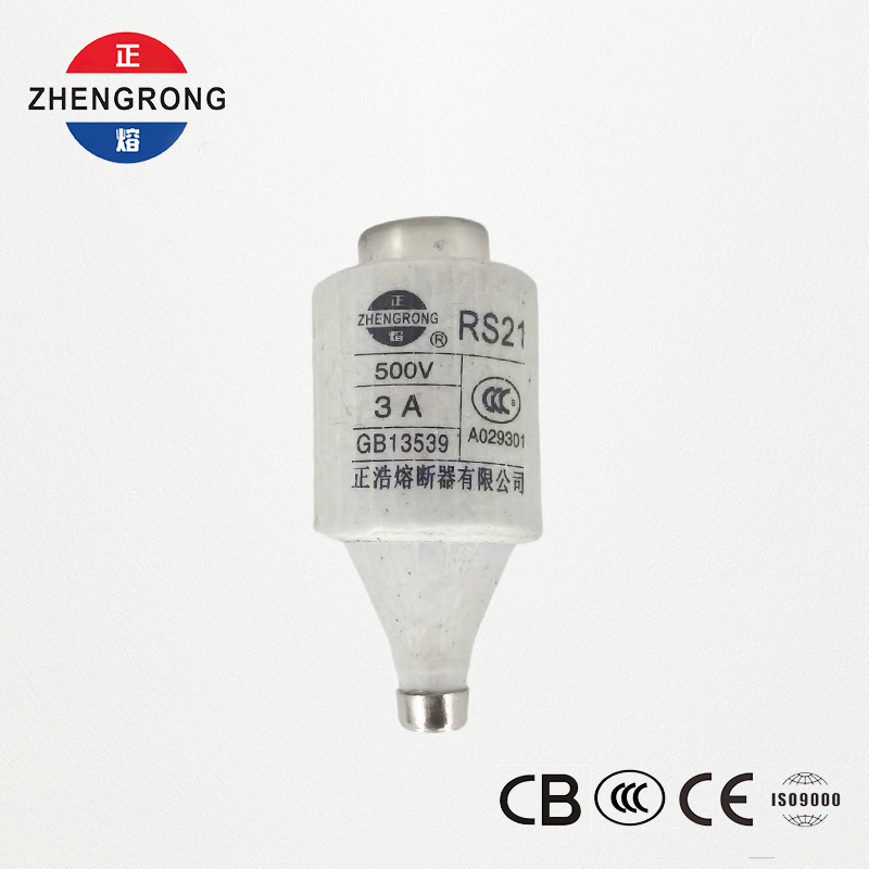 RS21 3A 500V फास्ट-ॲक्टिंग स्क्रू-टाइप फ्यूज