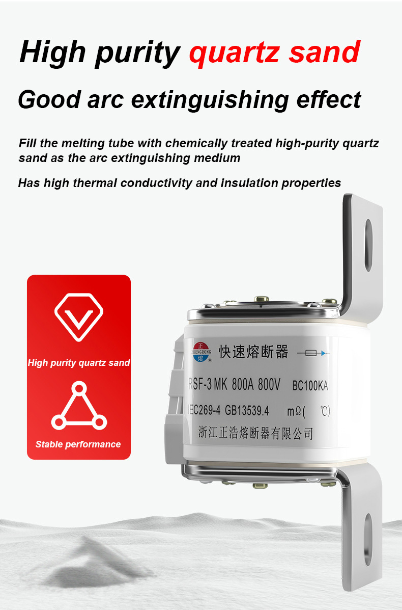 RSF-3MK 800V-800A BC100KA फ्यूज लिंक्स