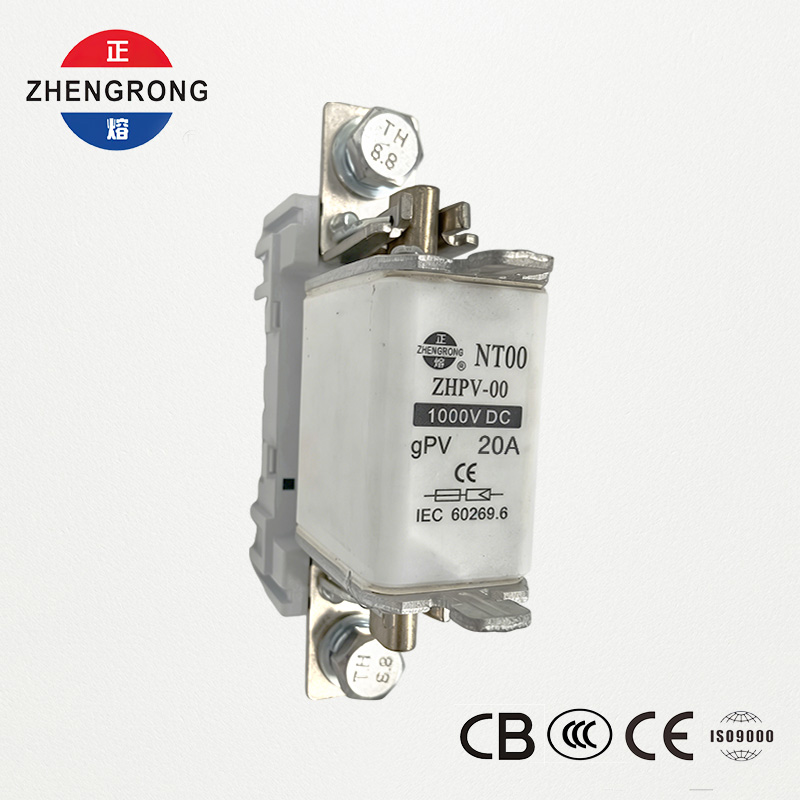 ZHPV-00 20A 1000V DC फोटोव्होल्टेइक प्रोटेक्शन फ्यूज - CE प्रमाणित