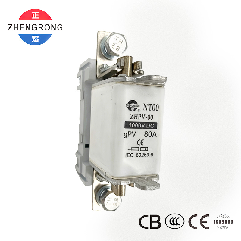 ZHPV-00 80A 1000V DC फोटोव्होल्टेइक प्रोटेक्शन फ्यूज - CE प्रमाणित